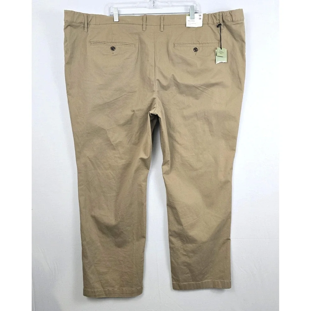 Goodfellow Slim Chino‎ Big & Tall Stretch Khaki Men Pants 56 X30 New